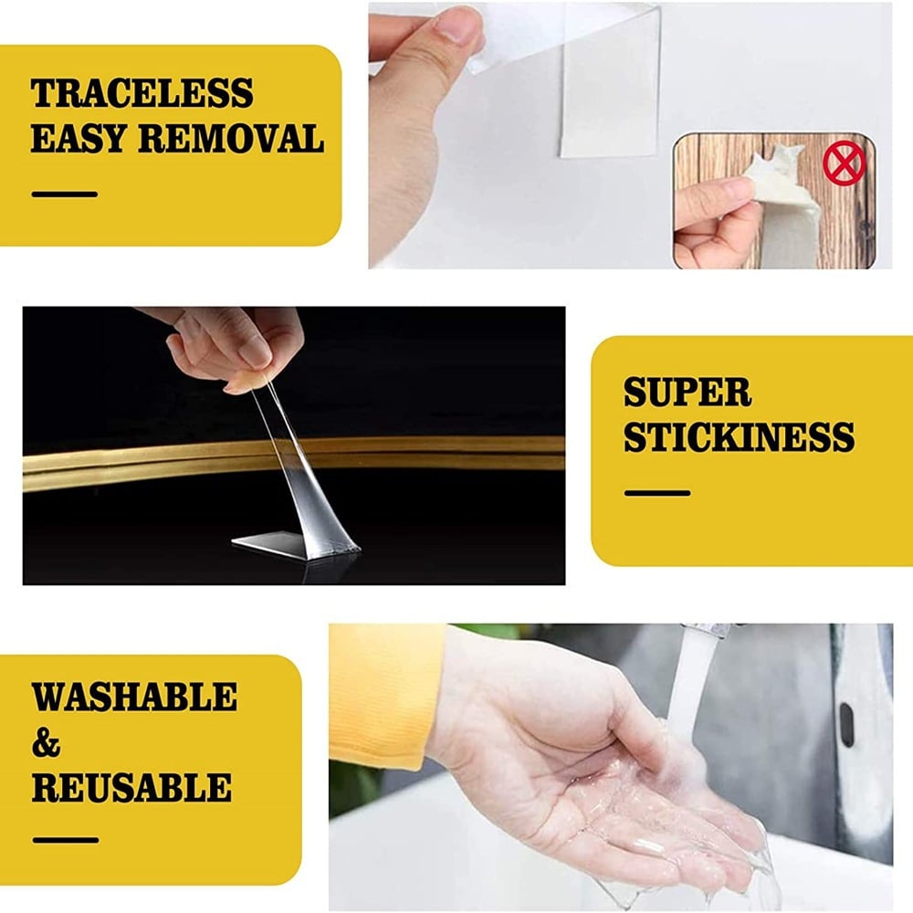✨Transparent magic nano tape double-sided adhesive seamless glue