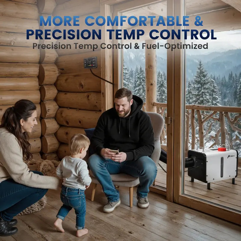 🎁Black Friday Sale 50% OFF - Upgraded 8KW Diesel Heater 12V/24V & AC🔥, All-in-One Portable Air Heater, Top-Rated Brand for RV, Truck, Car & Campers