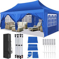 🔥[Hot sale]🔥10x20Pop up Canopy Tent with 6 sidewalls Commercial Heavy Duty Canopy UPF 50+ All Weather Waterproof Outdoor Wedding Party Tents