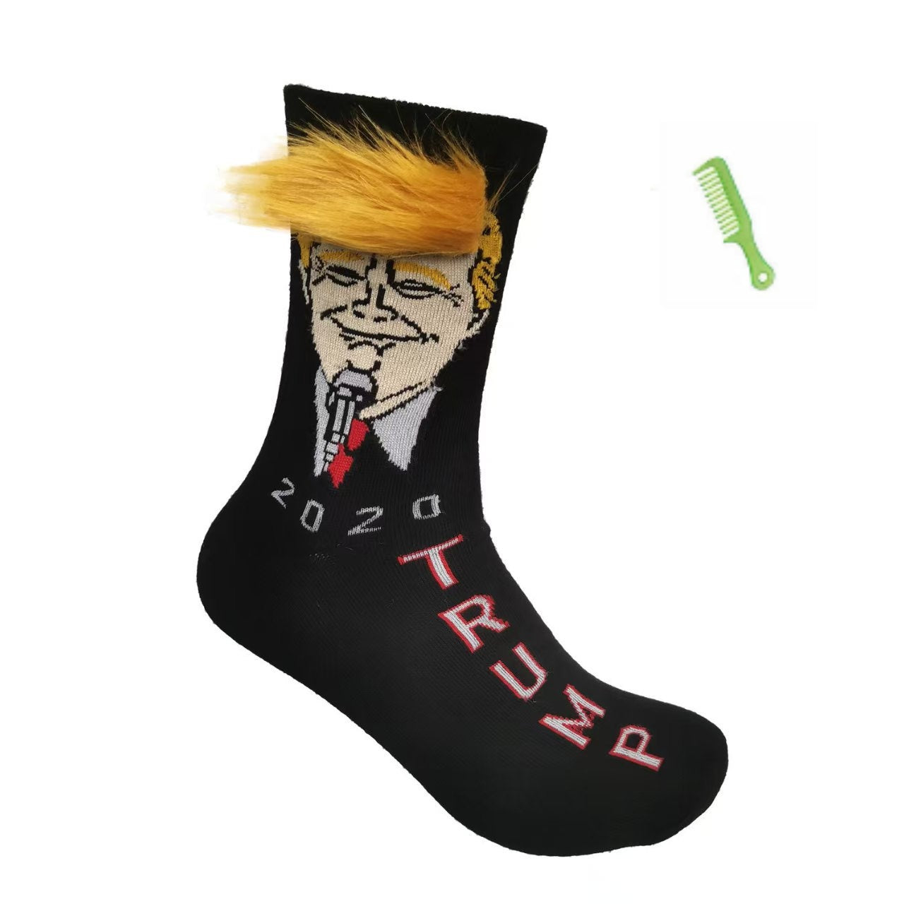🤣Funny Trump Socks With Hair