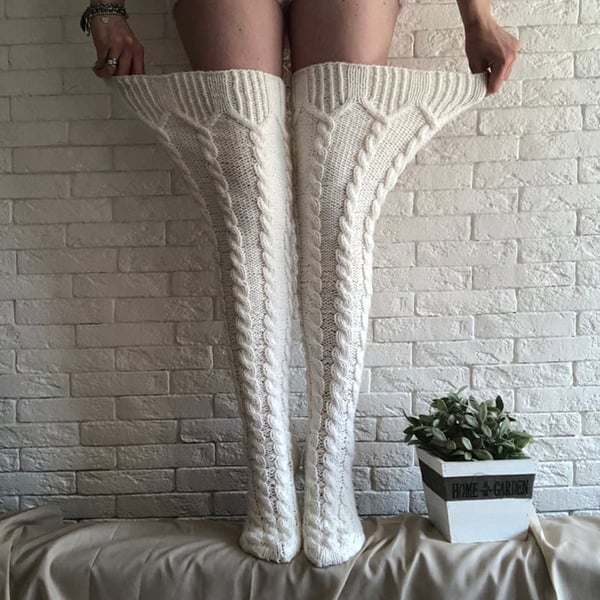 🔥Warm Over Knee Extra Long Knitted Socks