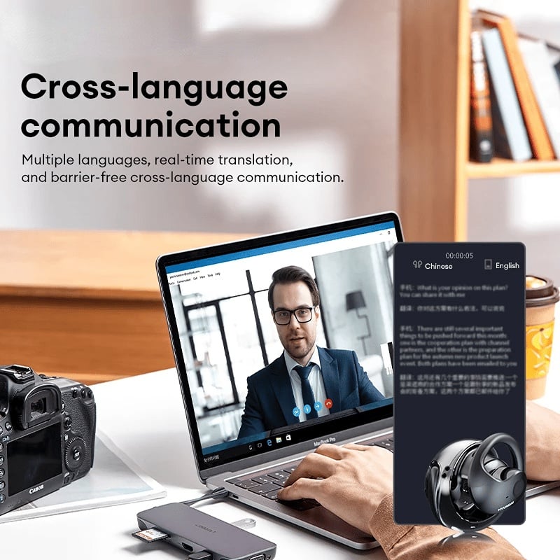 🔥Last Day Sale - 49% OFF 🎁 HY-T26 Pro Wireless Bluetooth Translation Earbuds